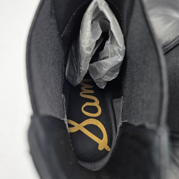 Sam Edelman Jazmine Chelsea Boots, Black Leather, Women's 8.5 - Picture 9 of 14